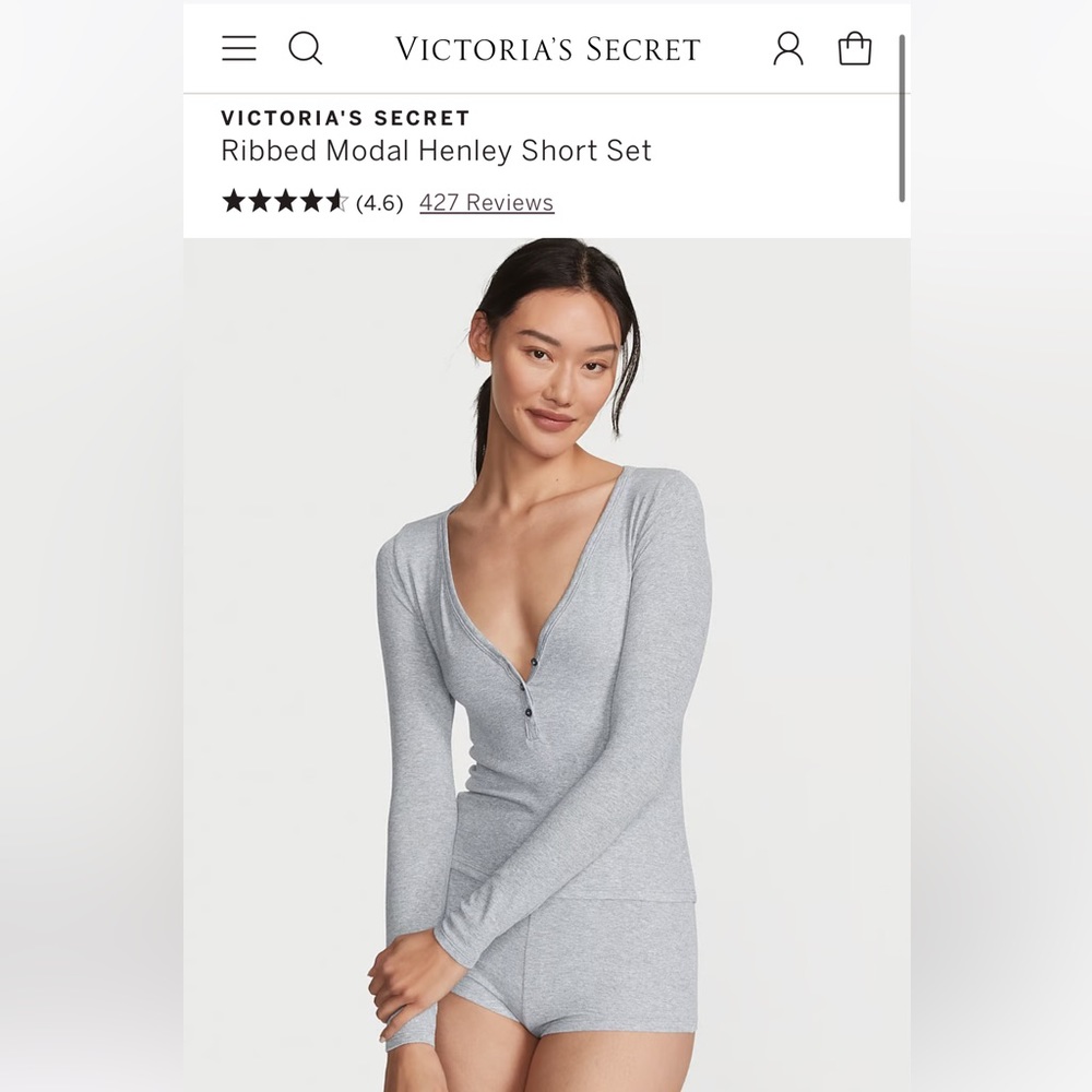 Victoria’s Secret modal henley set